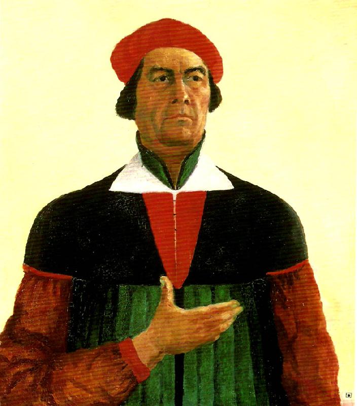 Kazimir Malevich self-portrait